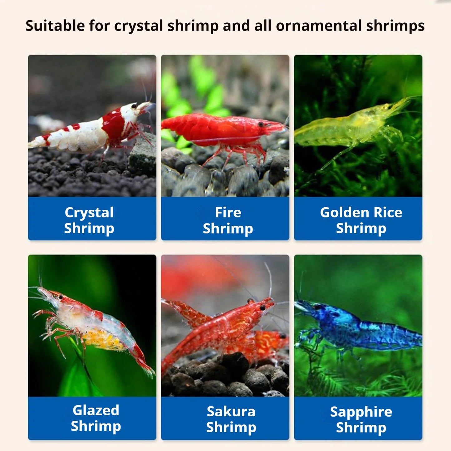 Natural Freshwater Shrimp Food Ornamental Shrimp Feed Shrimp Food Sunken Aquarium Crystal Shrimp Feed Nutrition Balance