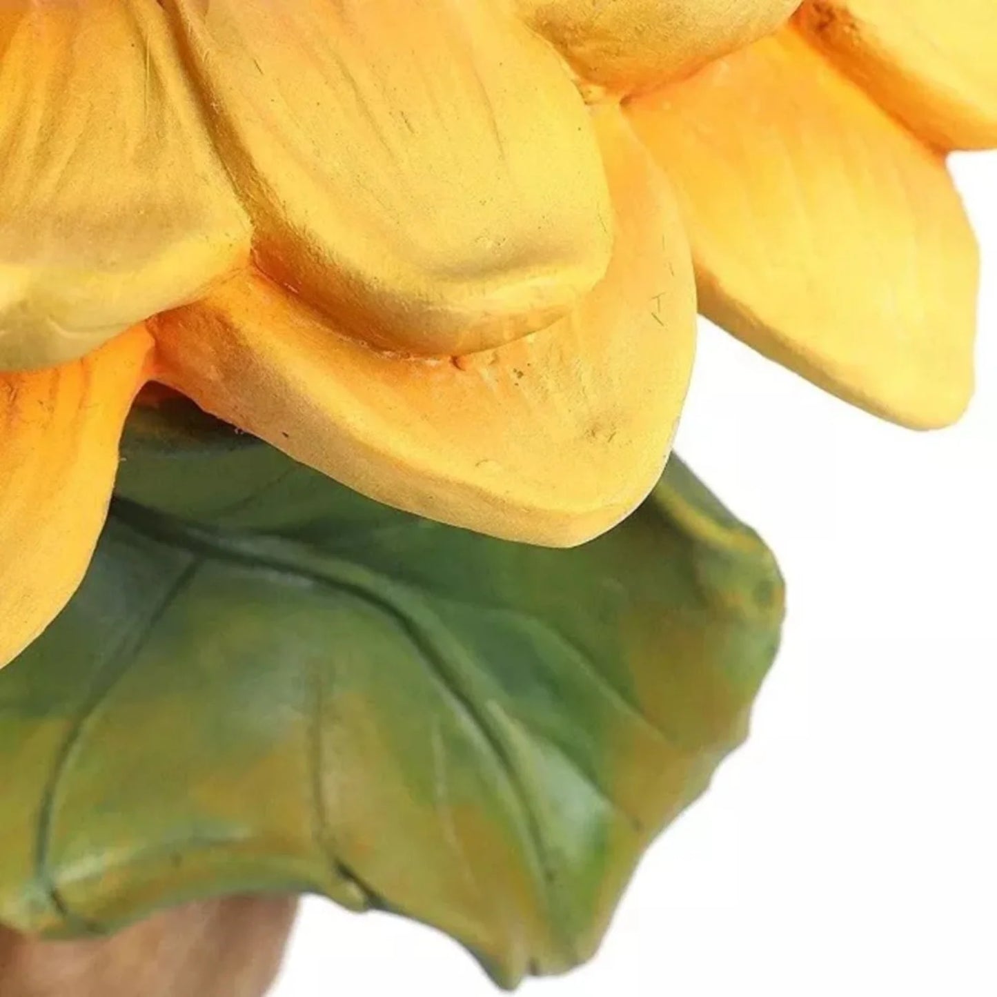 NEWCE Beautiful Sunflower Bird Baths for Outdoors, 9.8" Resin Sunflower Birdbath, Weather Resistant Bird Bath Bowl Garden Statue