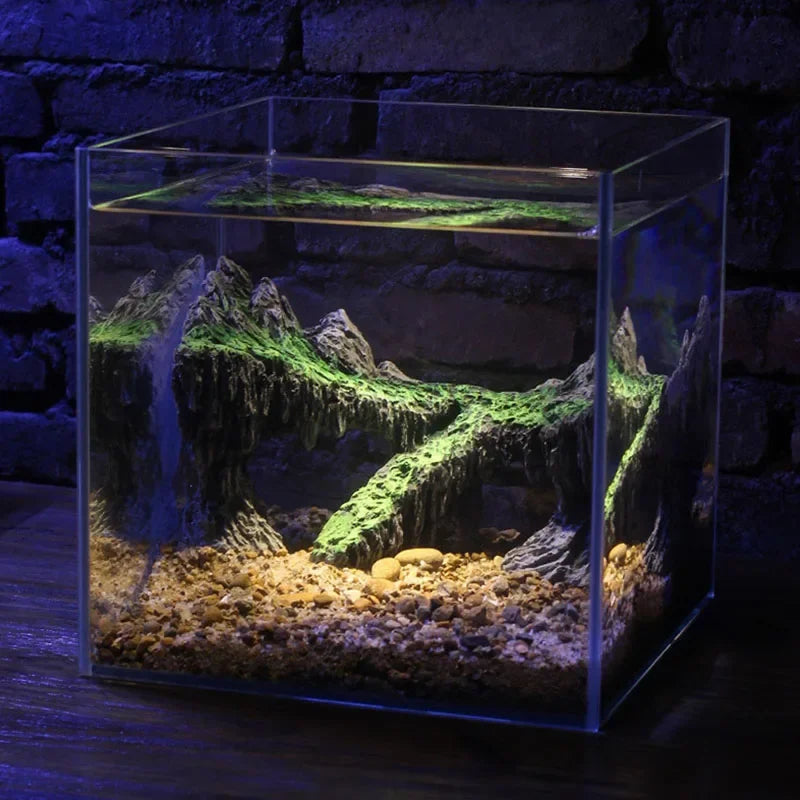 Resin Creative Aquarium Decoration Fish Tank  Simulated Rock Mountain Ornament Aquarium Rocks for Aquarium Decor