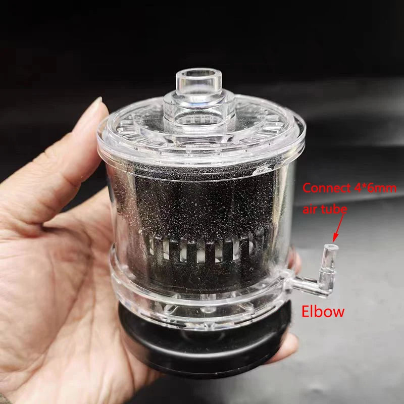 Aquarium Filter Fish Poop Stool Toilet Manure Suction Filter Collector Fish Tank Bio-Sponges With Media Balls Oxygen Increasing