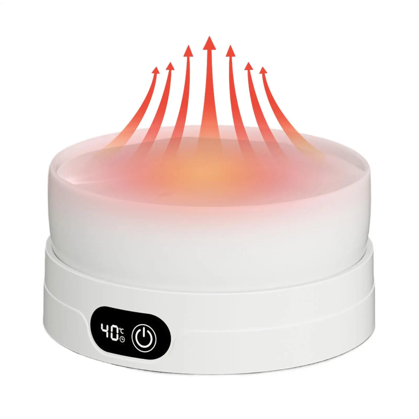 Heated Cat Dish 4 Temperature Settings Winter Pet Drinking Plate Thermal Heated Water Bowl for Chickens Ducks Birds Animals Dogs