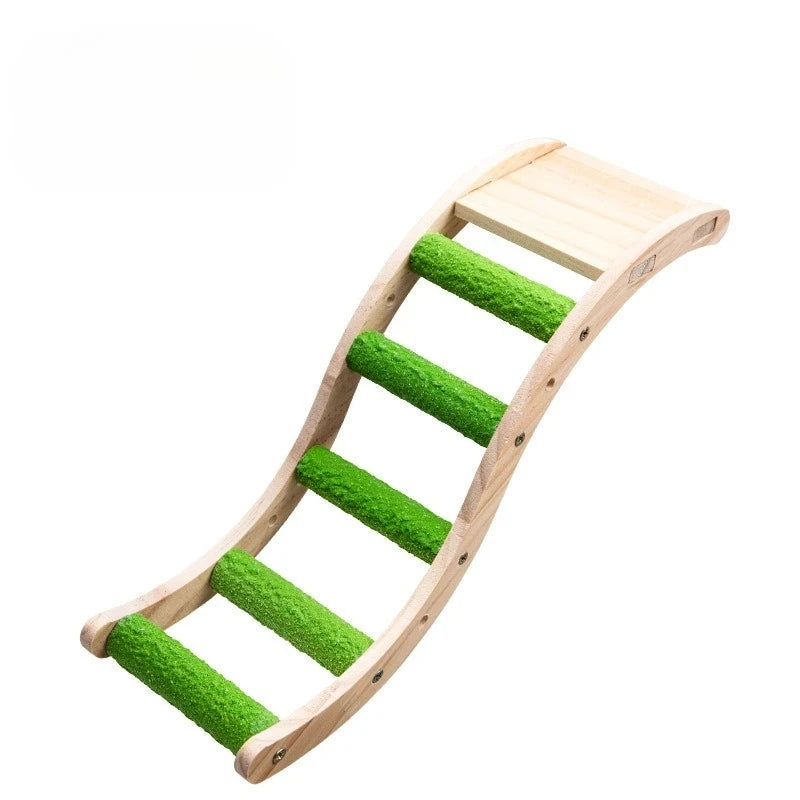Parrot Ladder Toy Gnawing, Grinding Claws, Grinding Mouth Frosted Ladder Cloud Ladder Station Stick Climbing Platform