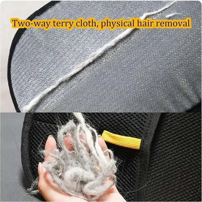 Pet Hair Removal Set Tool Reusable Static Removal Gloves Double-Sided Grooming Gloves Remove Dog Cat Hair Carpets Sofa Cleaner