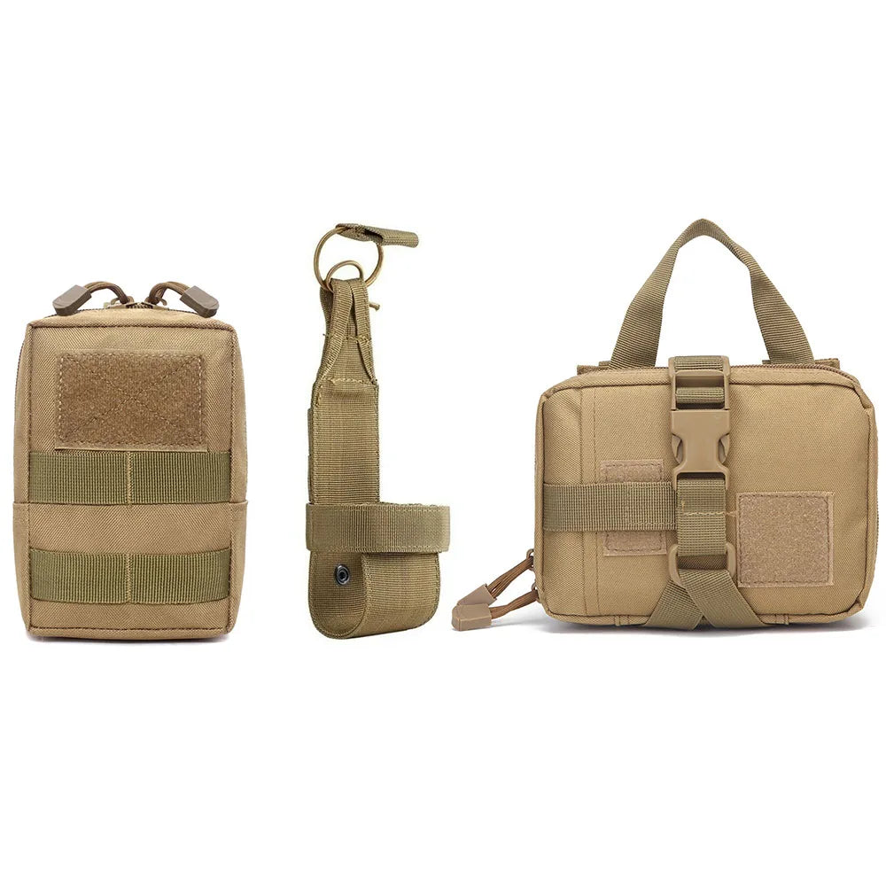 Tactical Dog Harness Pouches Set Military-Style Multi-purpose Nylon Bags Compatible with Dog Vests for Dogs Training & Adventure