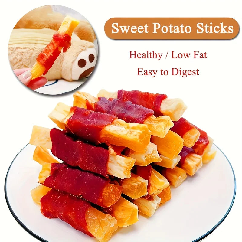200g/400g(7.05oz/14.1oz) Dog Treats For Small, Medium, & Large Dog - Duck and Sweet Potato, Healthy, Easily Digestible,