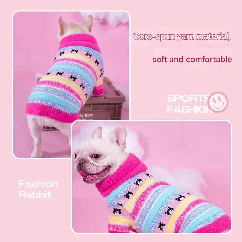 Fall/Winter New Bulldog Clothes Bull Terrier Pug Sweater  dog winter clothes