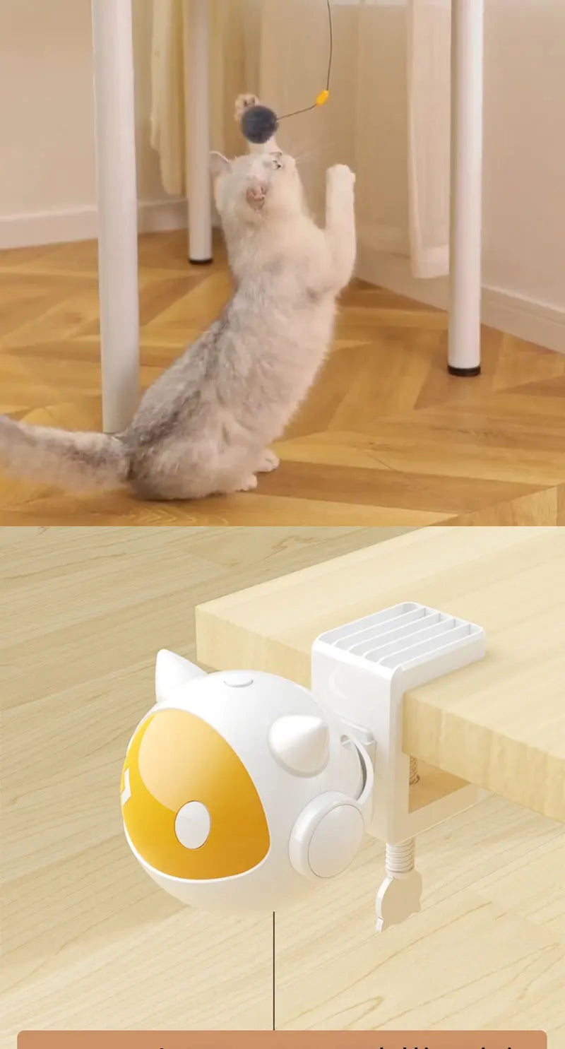 Automatic Lifting Cat Toy Ball Interactive Cat Ball Electric Lifting Pet Toy Hair Balls Self-hilarious Electric Cat Balls Toys