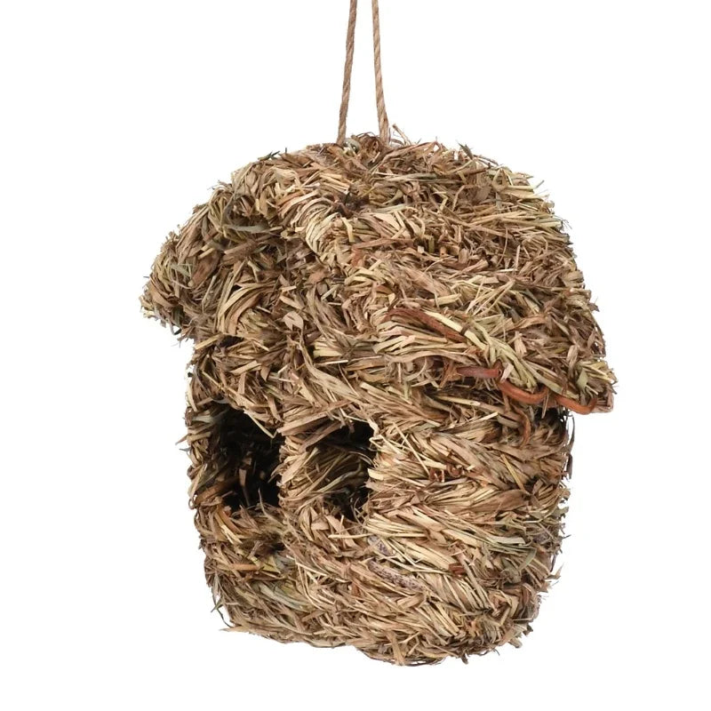 16 different Birds Nests Bird Cage Natural Grass Egg Cage Bird House Outdoor Decorative Weaved Hanging Parrot Nest Houses Pet Bedroom