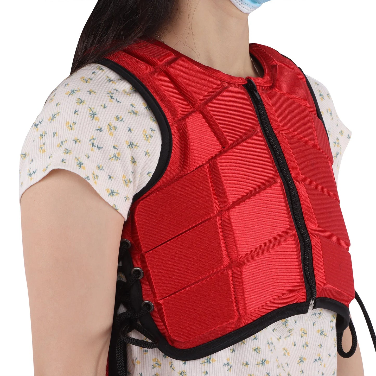 Horse Riding Body Protector for Kids Kids Equestrian Vest Foam Padded Safety Horse Riding Protective Gear Body Protector Red
