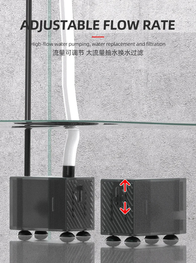 USB fish tank low water filter Aquarium Turtle tank Filter circulation Filtration oxygenation Small fountain