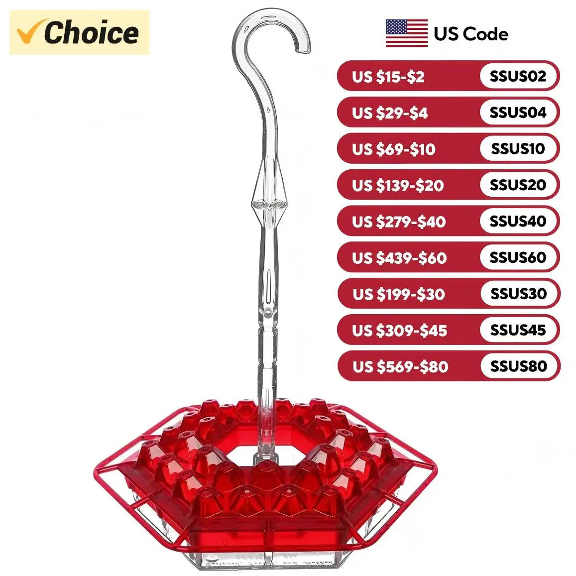 Hummingbird Feeders for Outdoor  Ant and Bee Proof Leak-Proof Cleaning Brushes Nectar Easy Clean Fill Bird Feeder for Garden