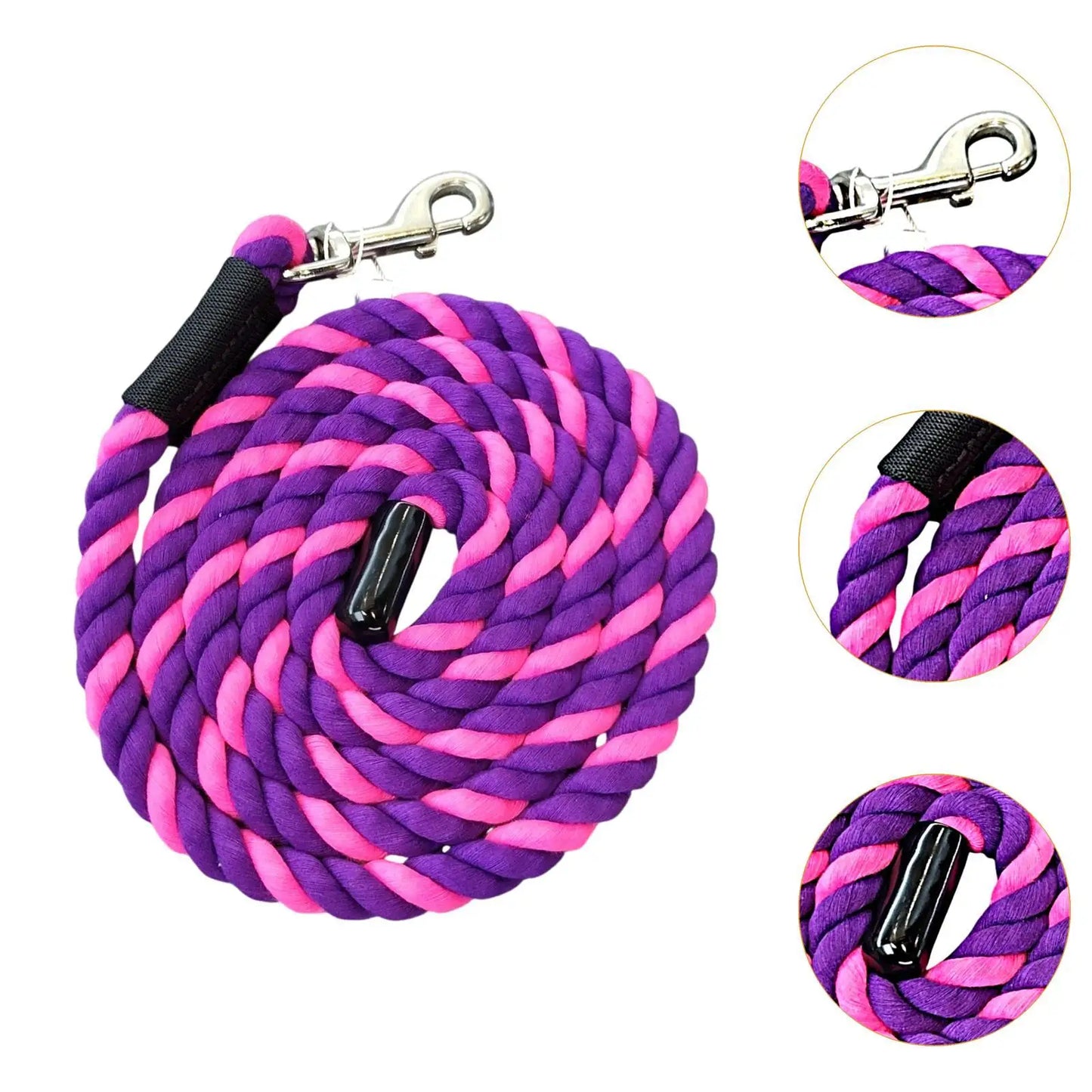 Horse Lead Rope Halter Rope Equestrian Equipment Heavy Duty Cotton Lead Rope