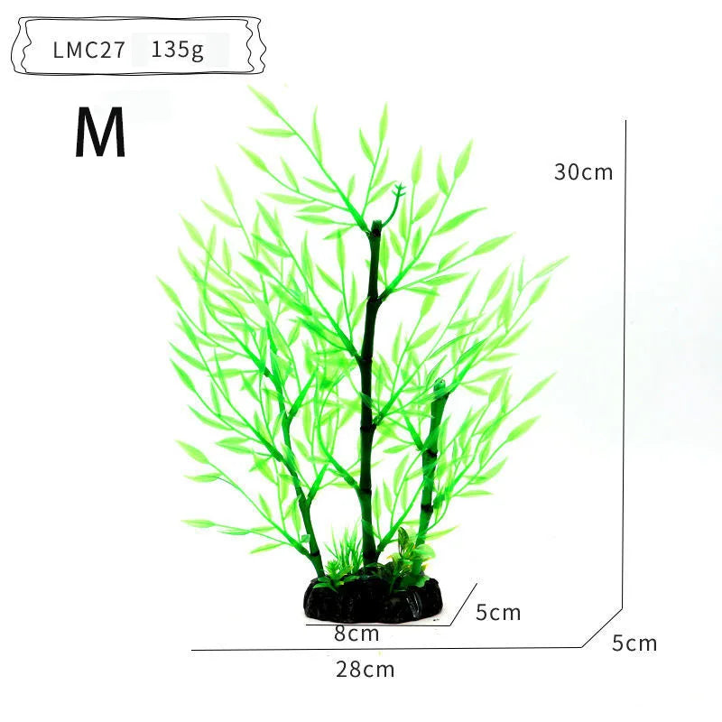 Aquarium Ornaments Simulation Plants Fish Tank Landscaping Decorations Plastic Water Plants Flowers Trees  Accessories