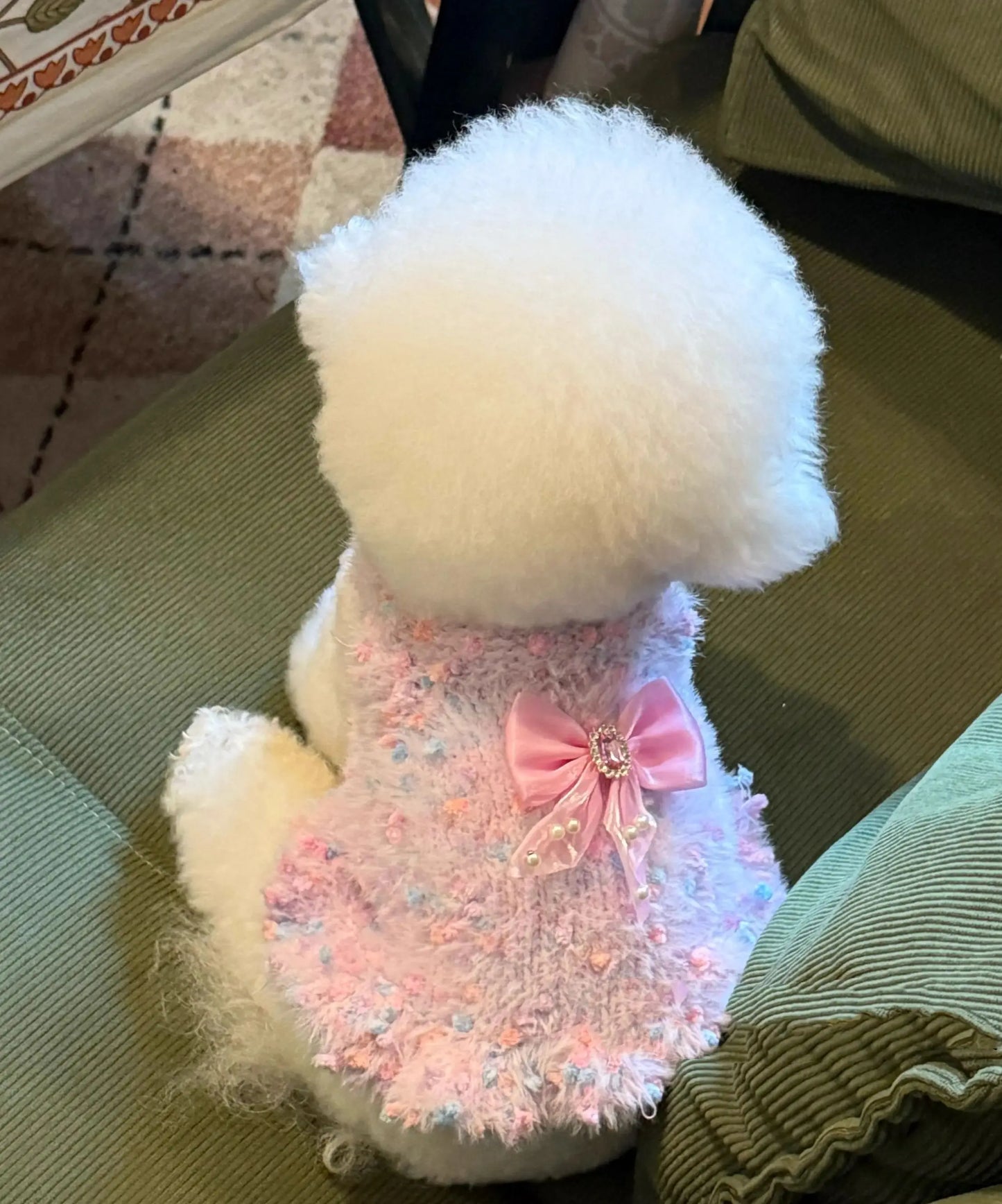 Super Cute Fluffy And Warm Pet Beanie Knitted Sweater For Winter Knitted Dress For Dogs And Cats.