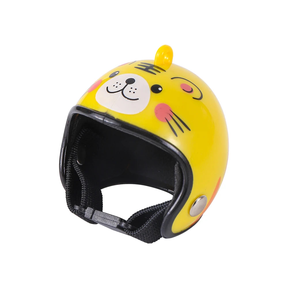 Chicken Helmet Interesting Pet Protection Bird Duck Quail Safety Helmet Bird Helmet DIY Cartoon Pattern Hen Helmet Pet Supplies