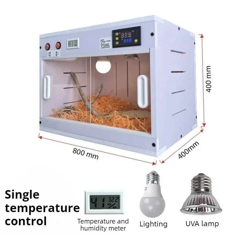 Parrot Thermostatic Feeding Box Reptile Temperature Control Waterproof Terrarium Birds Smart Box Reptiles  Guinea Pigs Pet Habitat House
