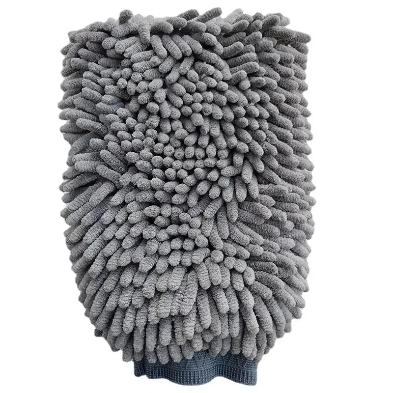 Pet Grooming Glove Quick Drying l Chenille Microfiber Double Sided Dogs Grooming Mitt