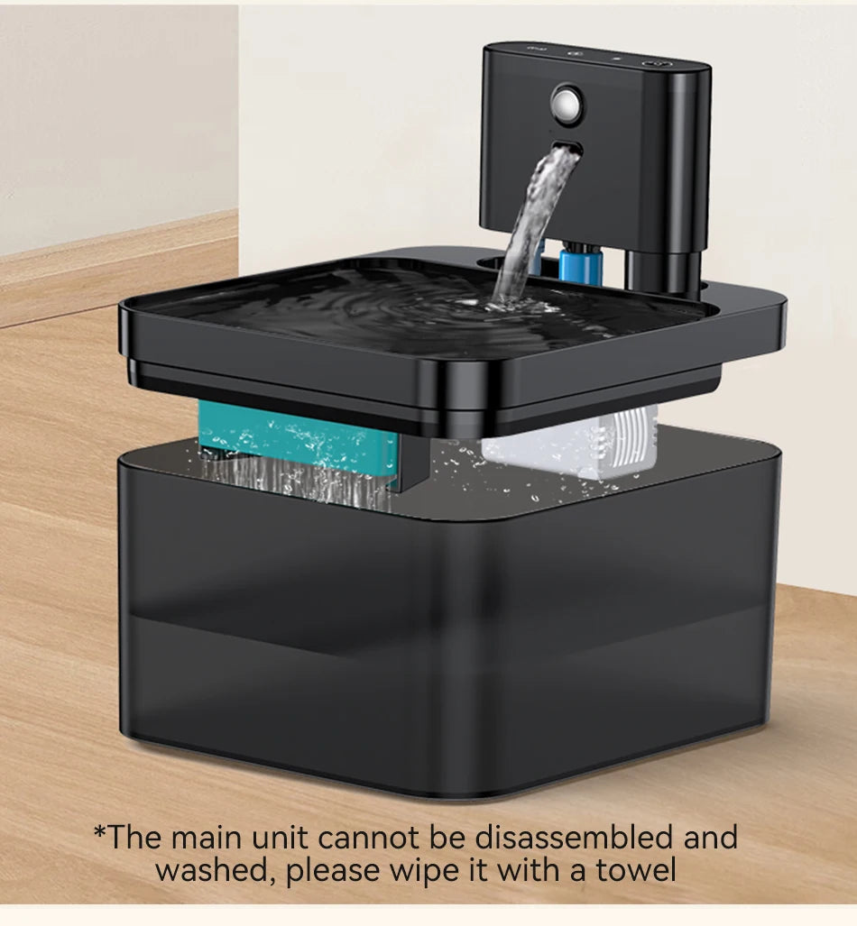 ROJECO Replaceable Water Fountain Filter For 2.2L Wireless Cat Water Fountain Filters Pet Water Purifier Filter Cat Accessories