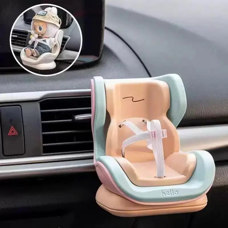 Hamster Car Seat Vent Clip Adorable Miniature Pet Model Safe Driving Accessories Cute Mouse Decor for Dashboard Gift Idea