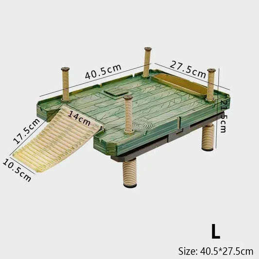 S/M/L Turtle Tank Sunbathing Platform Turtle Floating Island Terrarium Landscaping Decor Turtle Climbing Rest Platform