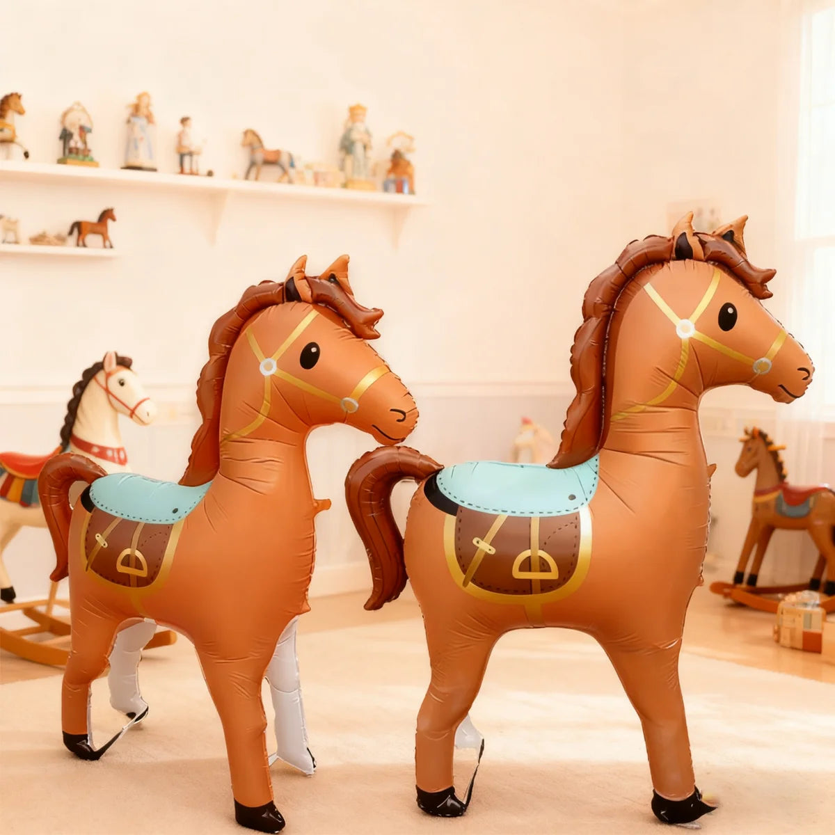 1pc Large Horse shaped Balloon Horse shaped Aluminum Film Balloon Farm Animal Theme Birthday Party Decoration Photo Props