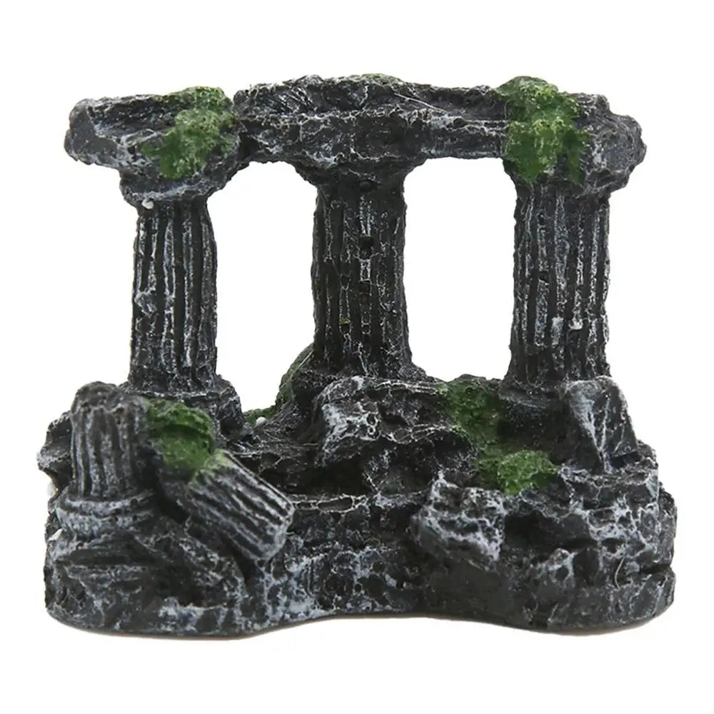 Fish Tank Vintage Roman Colum Pillar Ruins