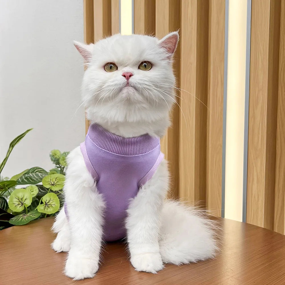 Cats Surgery Recovery Suit for Small Medium Dog Cat Vest Pet Shirt Soft Pajamas After Surgery Wear Recovery Clothes Anti Licking