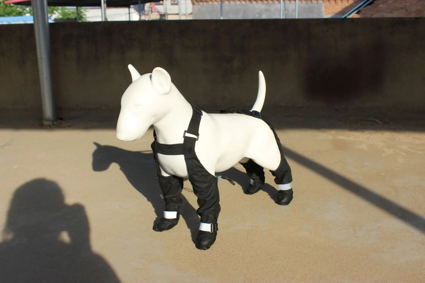 New Anti-Dirt Reflective Stripes Dog Boots All-Season Elastic Waterproof Outdoor Pet Shoes Dogs Non-Slip Grip Machine Washable