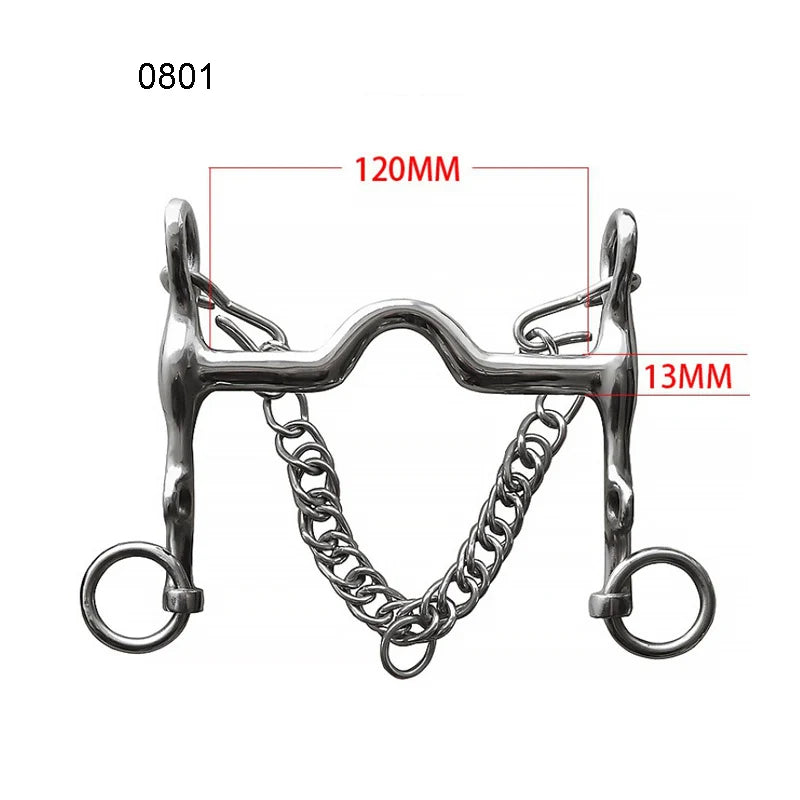 Professional Horse Bit Stainless Steel Chain Horse Snaffle Bit Equestrian Harness Equipment Product