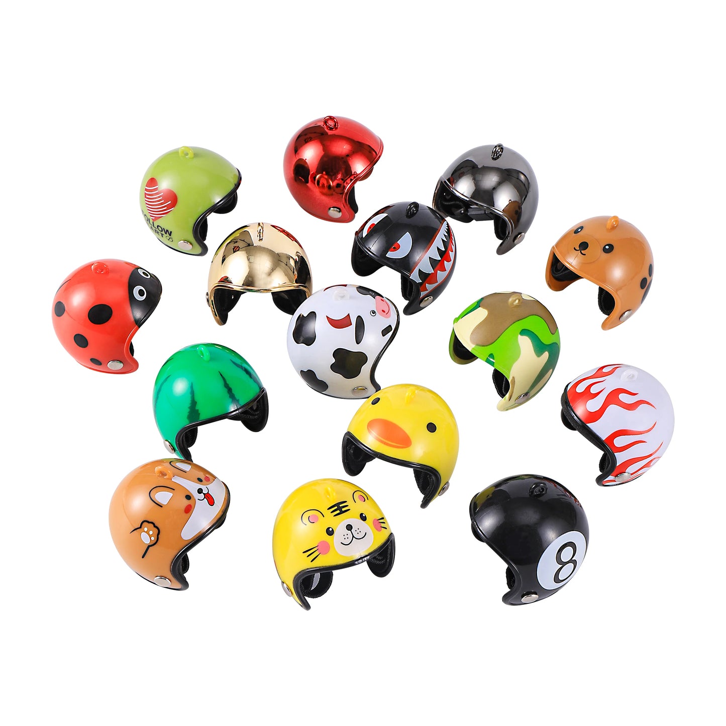 Chicken Helmet Interesting Pet Protection Bird Duck Quail Safety Helmet Bird Helmet DIY Cartoon Pattern Hen Helmet Pet Supplies