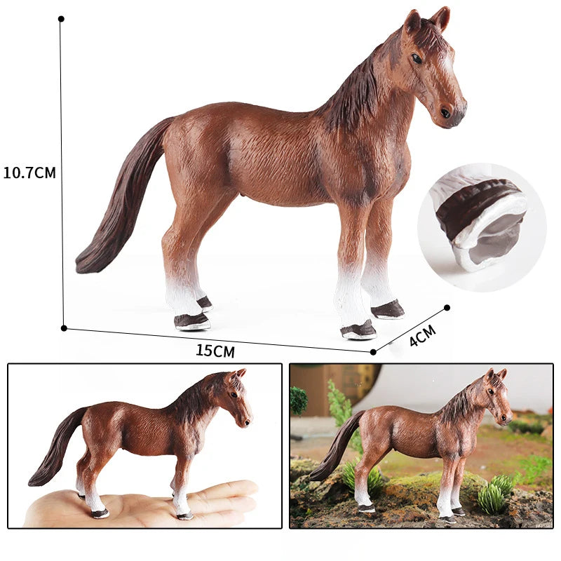 Miniature Horse Cowboy Stud Farm Stable Horseman Action Figures Animal Model Appaloosa Harvard Hannover Clydesdale Quarter Horse and more