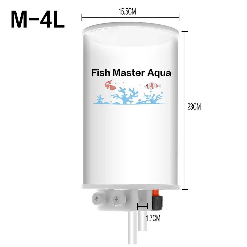 2L 4L fish tank automatic water replenisher back filter sea water tank grass tank water replenishment bucket automatic