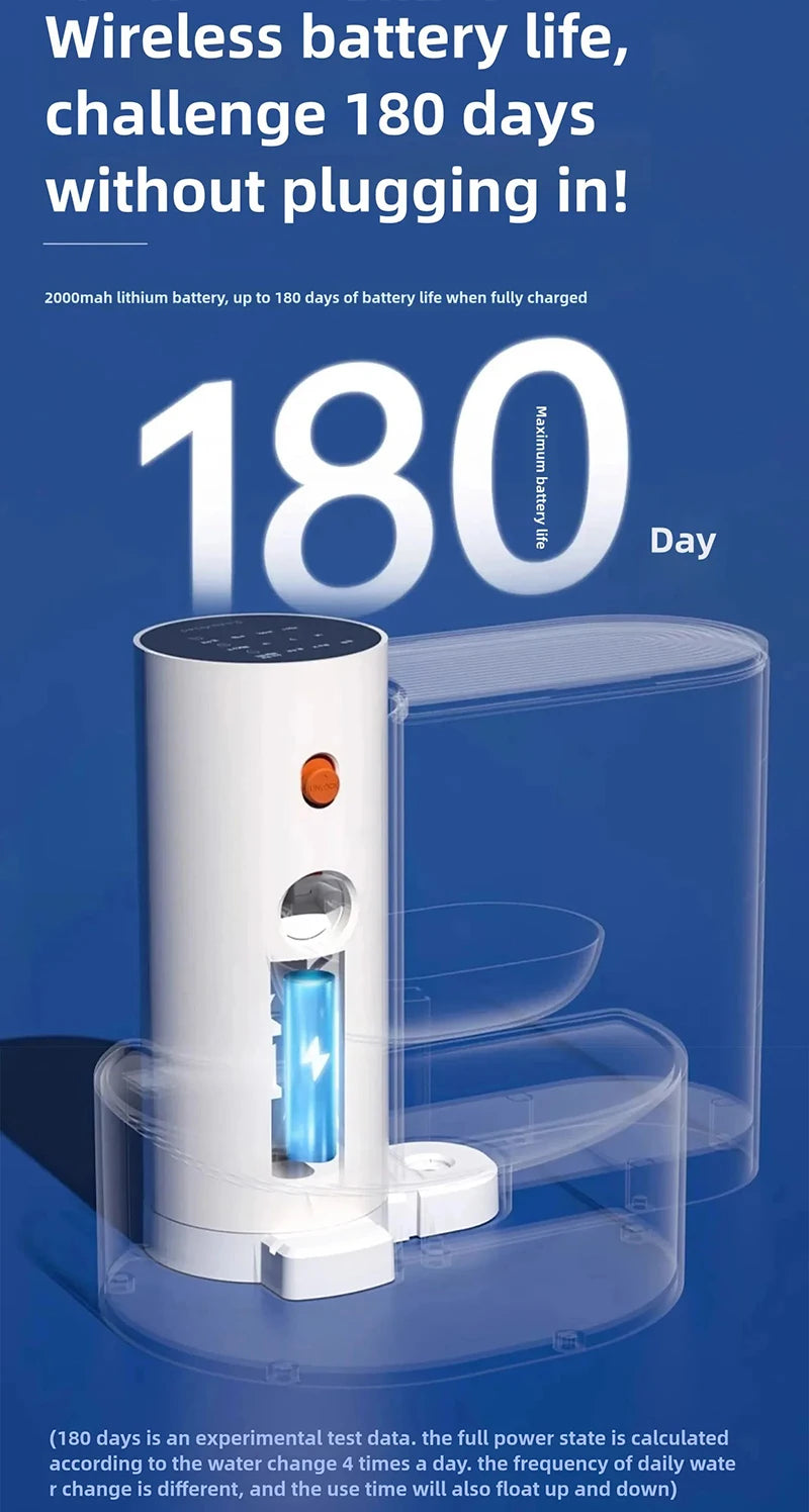 Smart Dump Cat Water Dispenser Running Water Rechargeable Automatic Water Dispenser For Pet Dogs and Cats Non-Recycling No filter needed