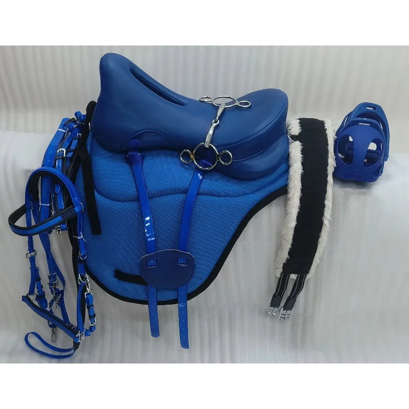 Sports endurance saddle seat, fully equipped leather horse endurance saddle design color optional
