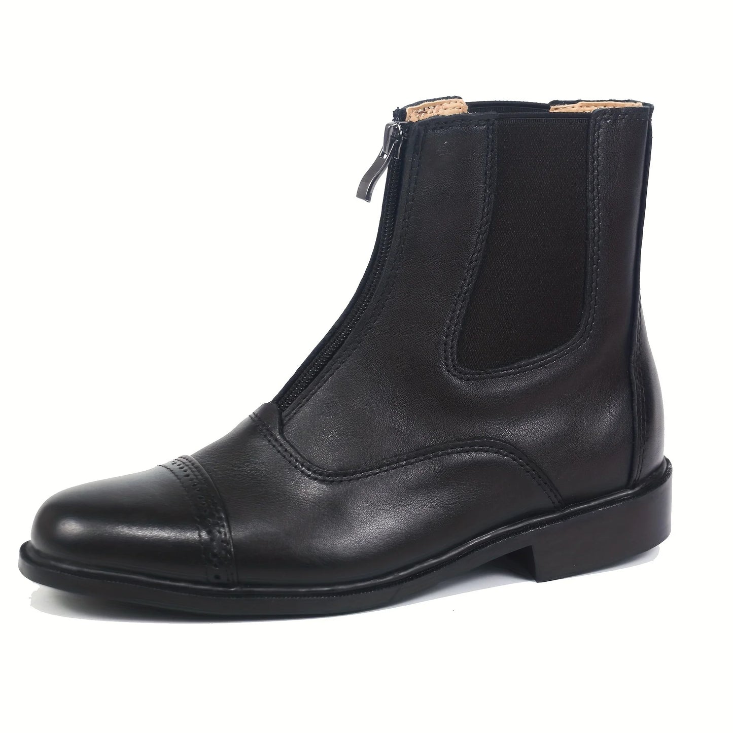 Aoud Horse Riding Boots Equestrian Boots Full Leather High Quality Zipper Shoes Men Women