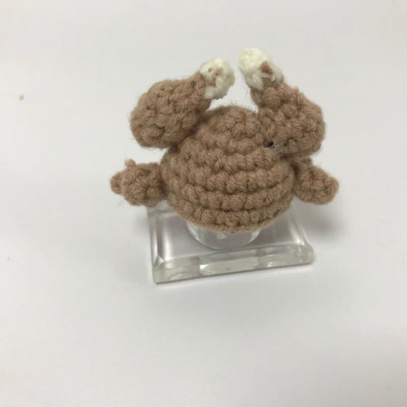 Handmade Knitted Parrot Hat Funny Frog Parrot Hat Small Animal Outfit Suit Adjustable Chin Strap Snake Hat Cute Small Pet Hat