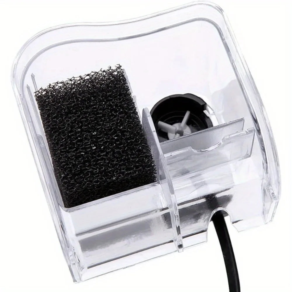 2pcs Aquarium Filter Sponge Hanging Fish Tank Filter Without Power Supply 3W/5W Filter Carbon Plate for A Variety of Fish