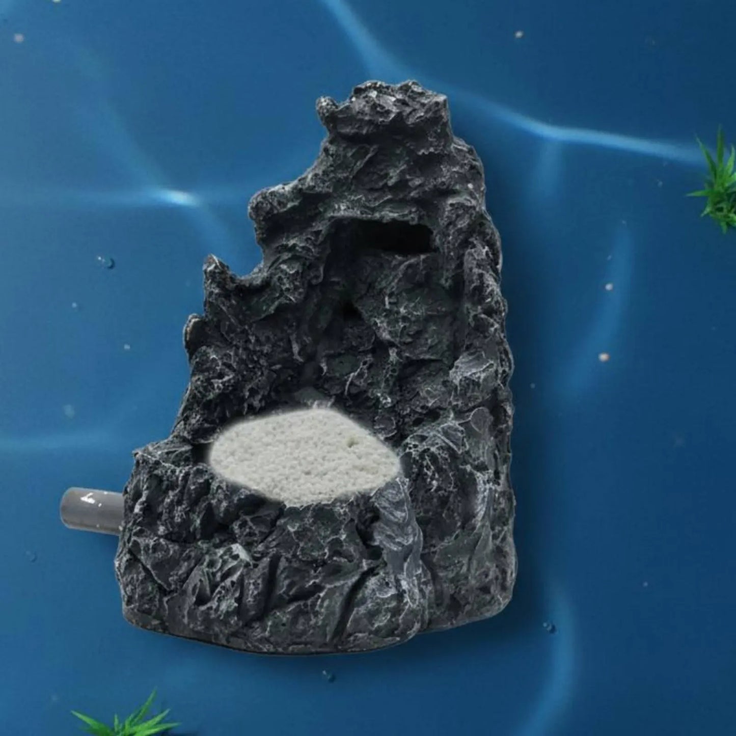 Aquatic Habitat Sand Waterfall Decoration Colorfast-Resistant Aquatic Habitat Sand Waterfall Kit Fish Habitat Landscape