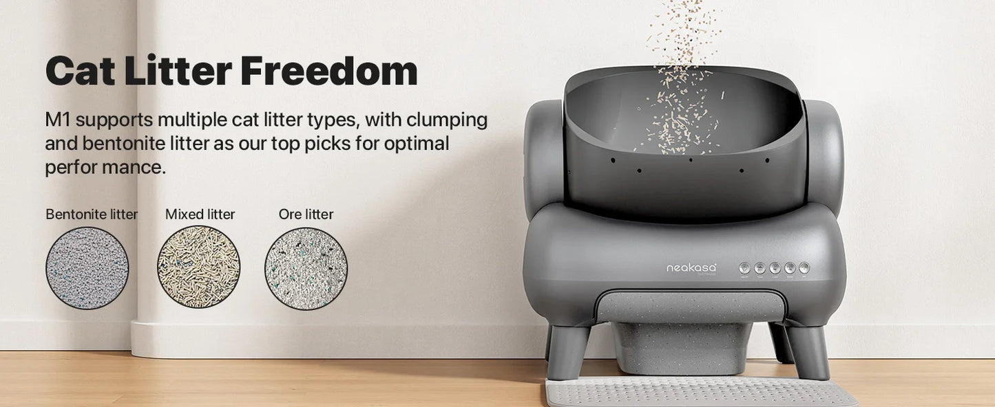 Origin  M1 Large Low noise Odor Eliminator App Control Intelligent Electric Self Cleaning Smart Automatic Cat Litter Box