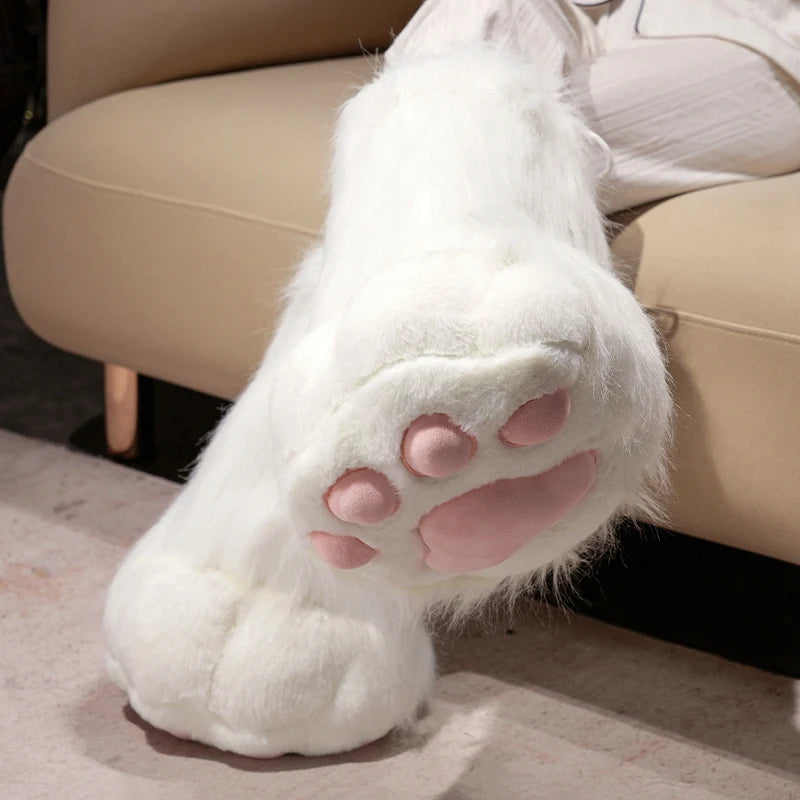 Fursuit Paw Gloves Boots Giant Wearable Accessories Plush Toys Furry Cosplay Cat Bear Shoes Cute Fluffy Animal Manga Party