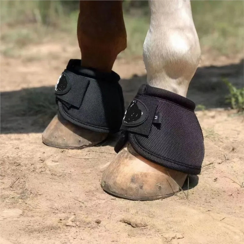 Horse Hooves Sets of Horses Leg Guard Set Horse Racing Bell Boots Horseshoe Watchband Convex Block Anti-Rotation Horse Equipment