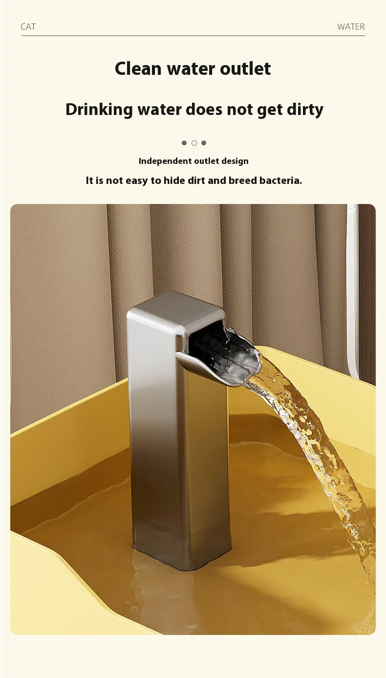 Cat Water Fountain Auto Filter Transparent  Drinker USB Anti-Dry Burning Recirculate Filtering Water Dispenser with Pump