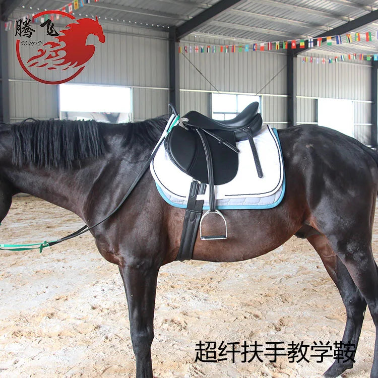 Armrest Full Set Comprehensive Novice Saddle Microfiber Wear-Resistant Horse Harness Equestrian Saddle English Saddle