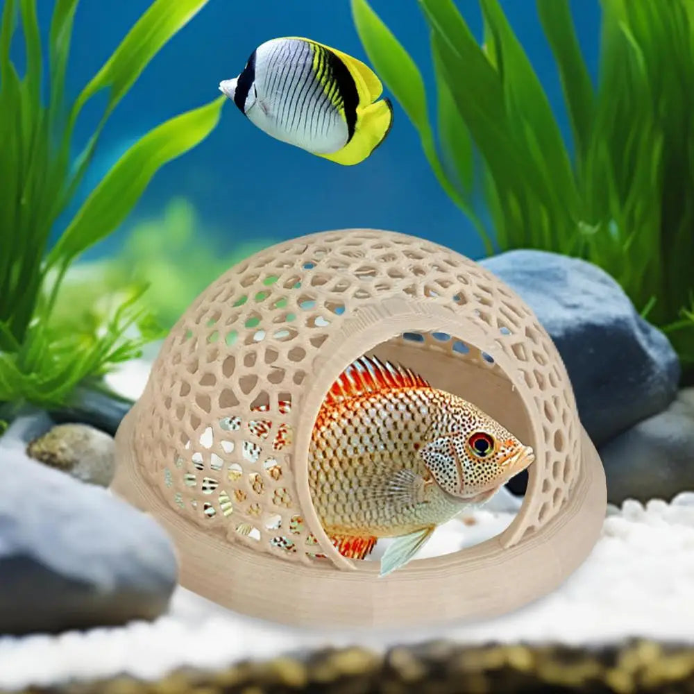 Betta Cave Floating Betta Shrimp Aquarium Hammock Safe Resting Fish Tank Decorations Feeding Breeding House
