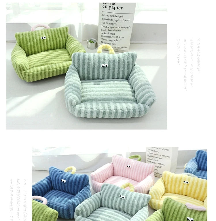 Puppy special sofa kennel winter warm pet Internet celebrity cat nest small dog sleeping mat cushion winter bed