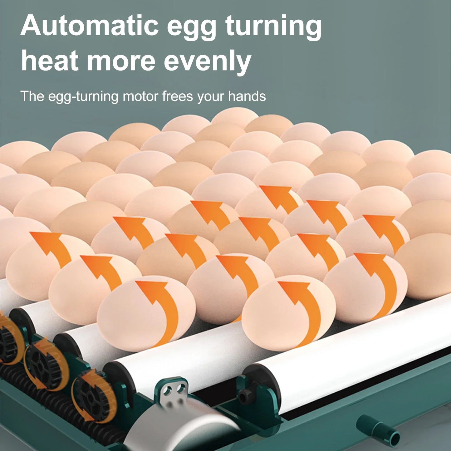 Small Chicken Incubator, Fully Automatic Smart Home Incubator, Chicken Breeding Incubator with Drawer Style Mini Egg Incubator