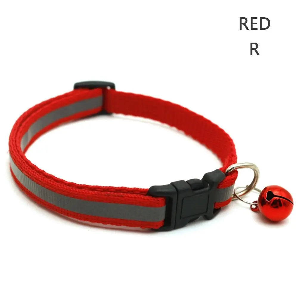 Reflective Flashing Easy Wear Nylon For Puppy Kitten Dog Accessories Pet Supplies Cat Collar Pet Collar