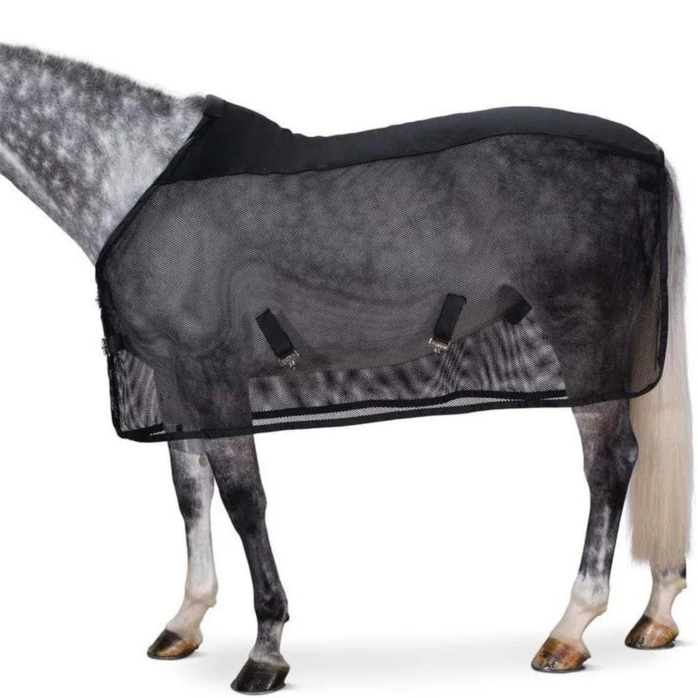 Caparison Protective Tear-Resistant Mesh Horse Fly Sheet Comfy Equine Summer Sheet Breathable and UV Resistance