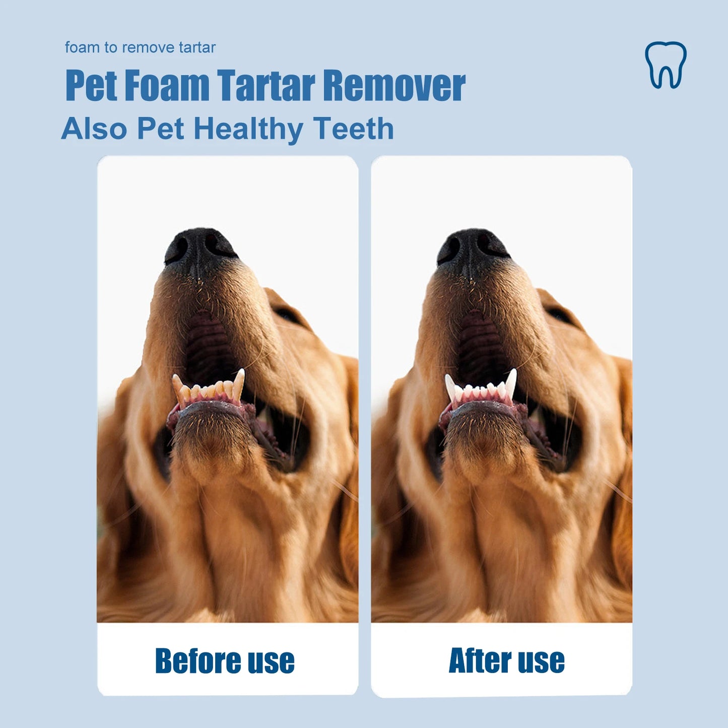 Pet Tartar Removal Foam Dog Tartar Plaques Breath Freshener Deodorant Prevent Dental Calculus Cat Teeth Oral Cleaner