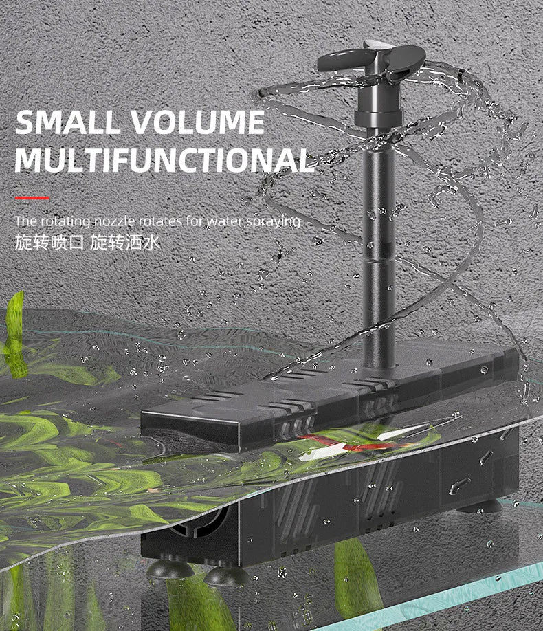 USB fish tank low water filter Aquarium Turtle tank Filter circulation Filtration oxygenation Small fountain